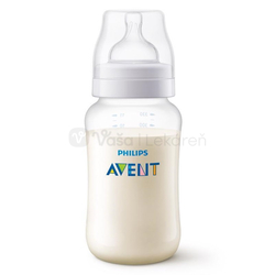AVENT Natural PP Antikoliotik Polopriehľadná fľaša s antikolikovým mäkkým cumlíkom s 3 otvormi