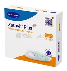 Zetuvit Plus Silicone Border Sacrum Kompres sterilný samolepiaci (18 x 18 cm)