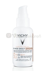 Vichy Capital Soleil UV-AGE Daily Stredne tónovaný denný fluid proti fotostarnutiu pleti SPF50+