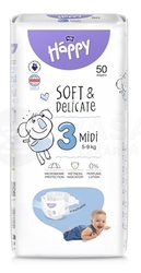 Bella Baby Happy Soft&Delicate 3 Midi Detské plienky (5-9 kg)