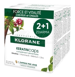 Klorane KeratinCaps Trio (vlasy a nechty)