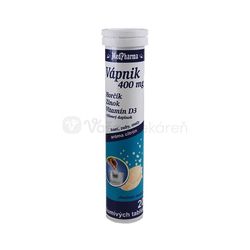 MedPharma Vápnik 400 mg + Horčík + Zinok + vitamín D3