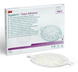 3M Tegaderm Foam Adhesive Penové adhezívne krytie na rany, ovál (14,3 x 15,6 cm)