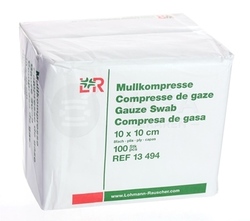 Gazin Gázové kompresy nesterilné, 8-vrstvové, 17 vláknové (10 x 10 cm)