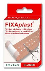 FIXAplast Classic Textilná náplasť s vankúšikom (6 cm x 1 m)
