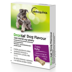 Drontal Dog Flavour 150/144/50 mg Tablety na odčervenie pre psy