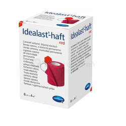 Idealast-haft Color Ovínadlo elastické krátkoťažné červené (8 cm x 4 m)