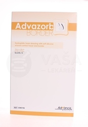 Advazorb Border Krytie na rany samopriľnavé atraumatické (10 x 20 cm)