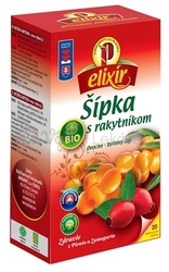 Agrokarpaty BIO Ovocno-bylinný čaj Šípka s Rakytníkom