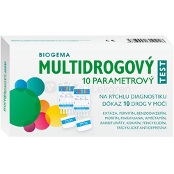 Biogema Multidrogový 10 parametrový test z moču