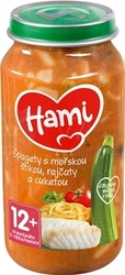 Hami Príkrm Špagety s merlúzou, paradajkami a cuketou (od ukončeného 12. mesiaca)