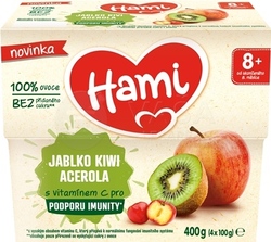 Hami 100% ovocie Jablko + Kivi + Acerola (od ukončeného 8. mesiaca)