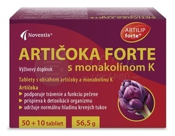 Noventis Artičoka Forte s monakolínom K