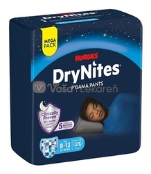 Huggies DryNites L Plienkové nohavičky pre chlapcov (30-48 kg) MEGAPACK