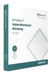 Kliniderm Superabsorbent Dressing Superabsorpčné krytie na rany (20 x 20 cm)