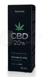 Salutem CBD 20 % Konopný olej Premium