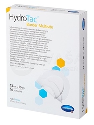 HydroTac Border Multisite Krytie na rany penové, ovál (13 x 16 cm)