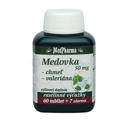 MedPharma Medovka 50 mg + Chmeľ + Valeriána