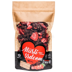 Topnatur Müsli srdcom Proteínové Jahoda & Čokoláda