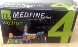 Wellion Medfine Plus Penneedles 4 mm (32G) Ihly do inzulínového pera