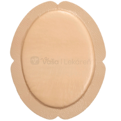 Mepilex Border Flex Oval Samolepivé krytie s mäkkým silikónom (oválne, 15 x 19 cm)