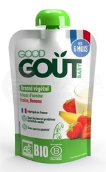 Good Gout BIO Ovsený dezert s jahodou a banánom (od ukončeného 6. mesiaca)