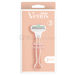 Gillette Venus Smooth Sensitive Dámsky holiaci strojček s náhradnými hlavicami