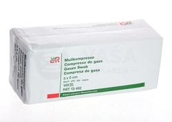 Gazin Gázové kompresy nesterilné, 8-vrstvové, 17 vláknové (5 x 5 cm)