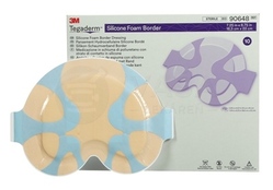 3M Tegaderm Silicone Foam Border Silikónové penové krytie na rany,  veľké s okrajom (18,5 x 22 cm)