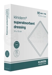 Kliniderm Superabsorbent Dressing Superabsorpčné krytie na rany (10 x 10 cm)