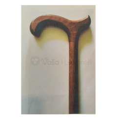 Palica vychádzková drevená, ženská, tmavá, výška 89 cm