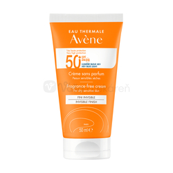 Avene Krém na opaľovanie bez parfumácie na suchú citlivú pokožku SPF50+