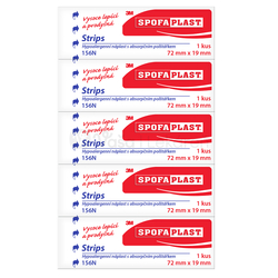 3M SpofaPlast č. 156N Strips náplasť - rýchloobväz (72 mm x 19 mm)