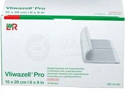 Vliwazell Pro Superabsorbčné sterilné krytie na rany (15 x 20 cm)
