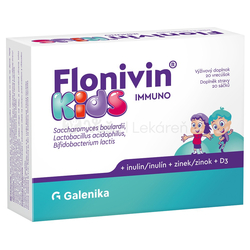 Galenika Flonivin KIDS IMMUNO (Prospešné baktérie + Inulín + Zinok + D3)