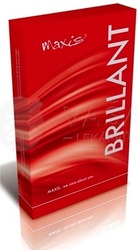 Maxis Brillant Stehenné pančuchy nekĺzavé, veľ. 8, (II.KT), normálne, bez špice, s krajkou, čierne