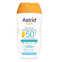 Astrid Sun Sensitive Mlieko na opaľovanie na citlivú pokožku SPF50+