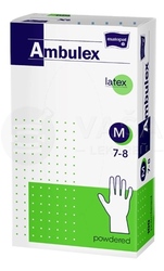 Ambulex Rukavice latexové, nesterilné, púdrované, veľ. M