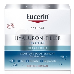 Eucerin Hyaluron-Filler + 3x Effect Nočný ultra-ľahký hydratačný booster