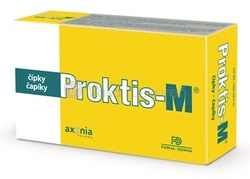 Proktis-M Rektálne čapíky na hojenie rán s obsahom kyseliny hyalurónovej