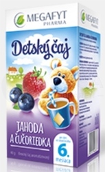Megafyt Detský ovocný čaj Jahoda a čučoriedka (od ukončeného 6. mesiaca)