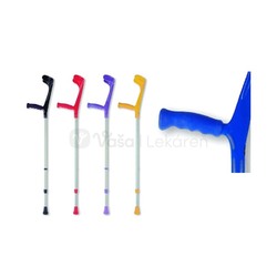 222 KS Francúzska predlakťová barla s mäkkou rukoväťou, do 140 kg (čierna)