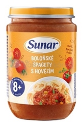 Sunar Bolonské špagety s hovädzím (od ukončeného 8. mesiaca)