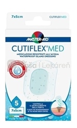 Master Aid Cutiflex Med Transparentné sterilné vodeodolné krytie na rany (7 x 5 cm)
