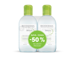 Bioderma Sébium H2O Festival Micelárna pleťová voda na mastnú a zmiešanú pleť (Výhodné duo balenie)