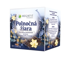 Megafyt Polnočná žiara Čierny čaj s chuťou vanilky a karamelu
