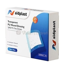 Aidplast Priehľadná sterilná náplasť na rany (9 x 10 cm)