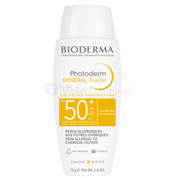 Bioderma Photoderm Mineral Fluid na opaľovanie pre pokožku alergickú na slnko SPF50+