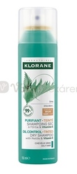 Klorane Suchý šampón so žihľavou & vitamínom E na mastné tmavé vlasy