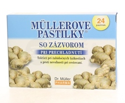 Müllerove pastilky so zázvorom (na zahriatie)